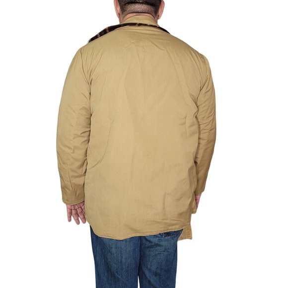 Pendleton vintage reversible wool plaid heavy winter mens jacket size Large/XL - Picture 3 of 16